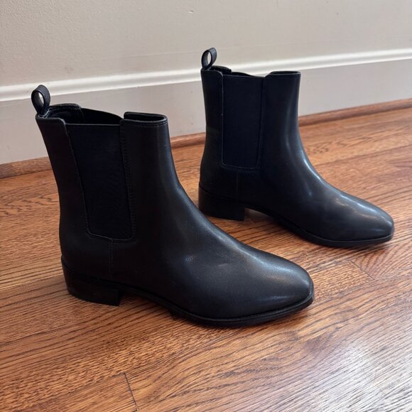 NEW J.Crew Factory Chelsea Boots | Black Ankle Booties Size 7.5 - Picture 4 of 12